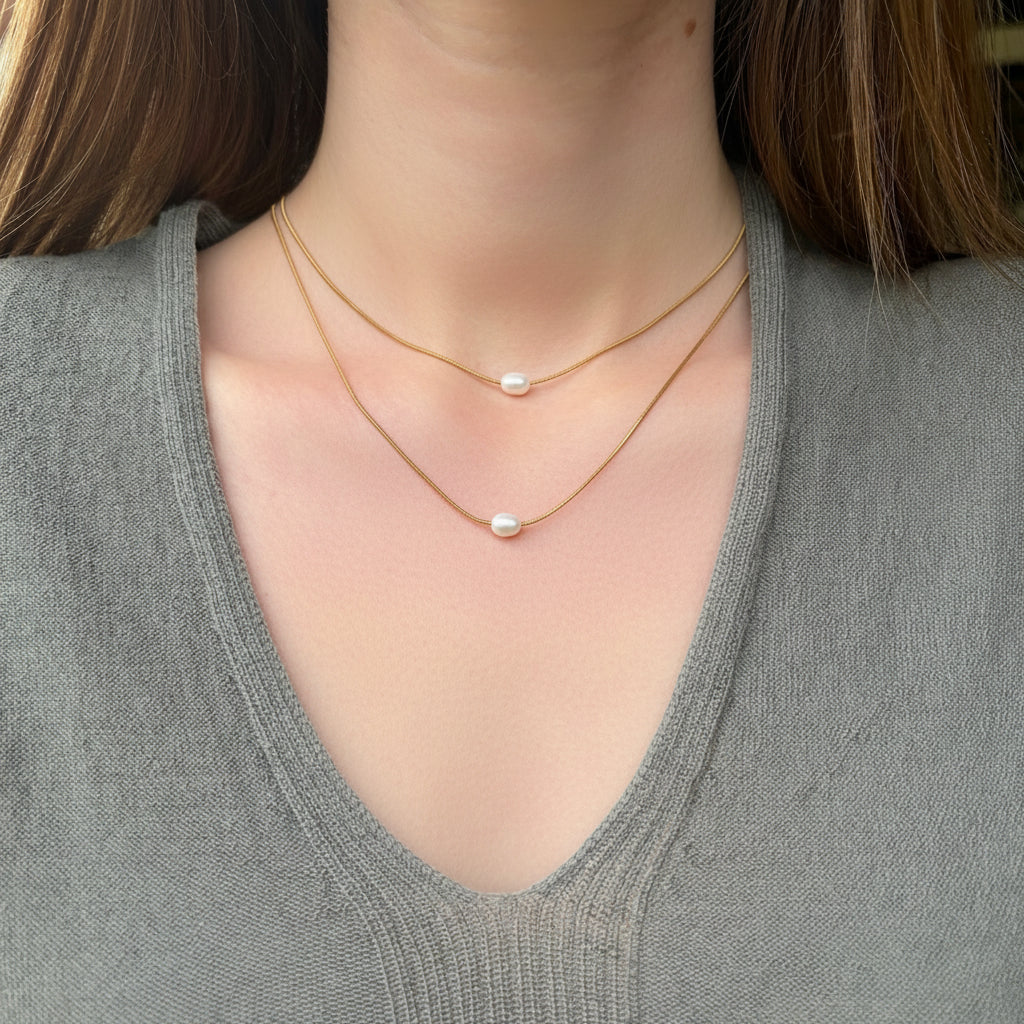 Dvojitý náhrdelník Pearl Duo
