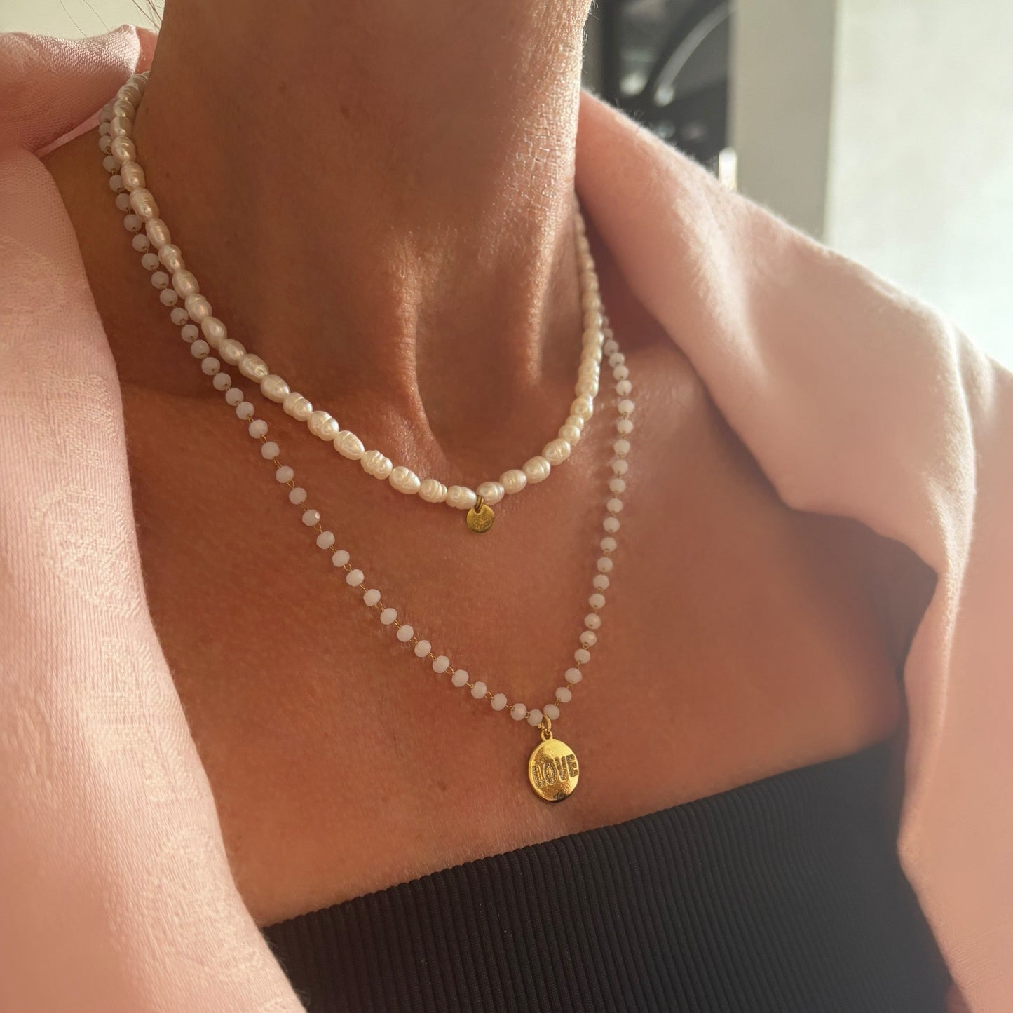Náhrdelník Crystal Love (white)