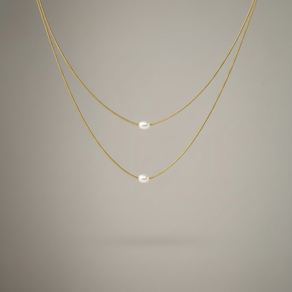 Dvojitý náhrdelník Pearl Duo