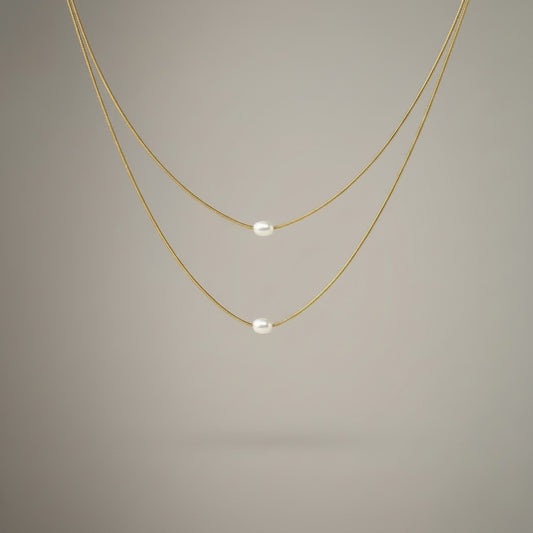 Dvojitý náhrdelník Pearl Duo