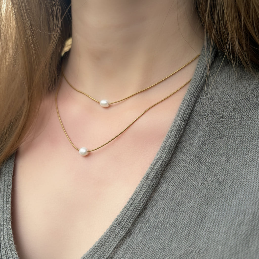 Dvojitý náhrdelník Pearl Duo
